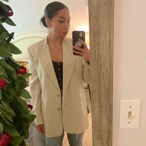 Vintage Cream DKNY Blazer